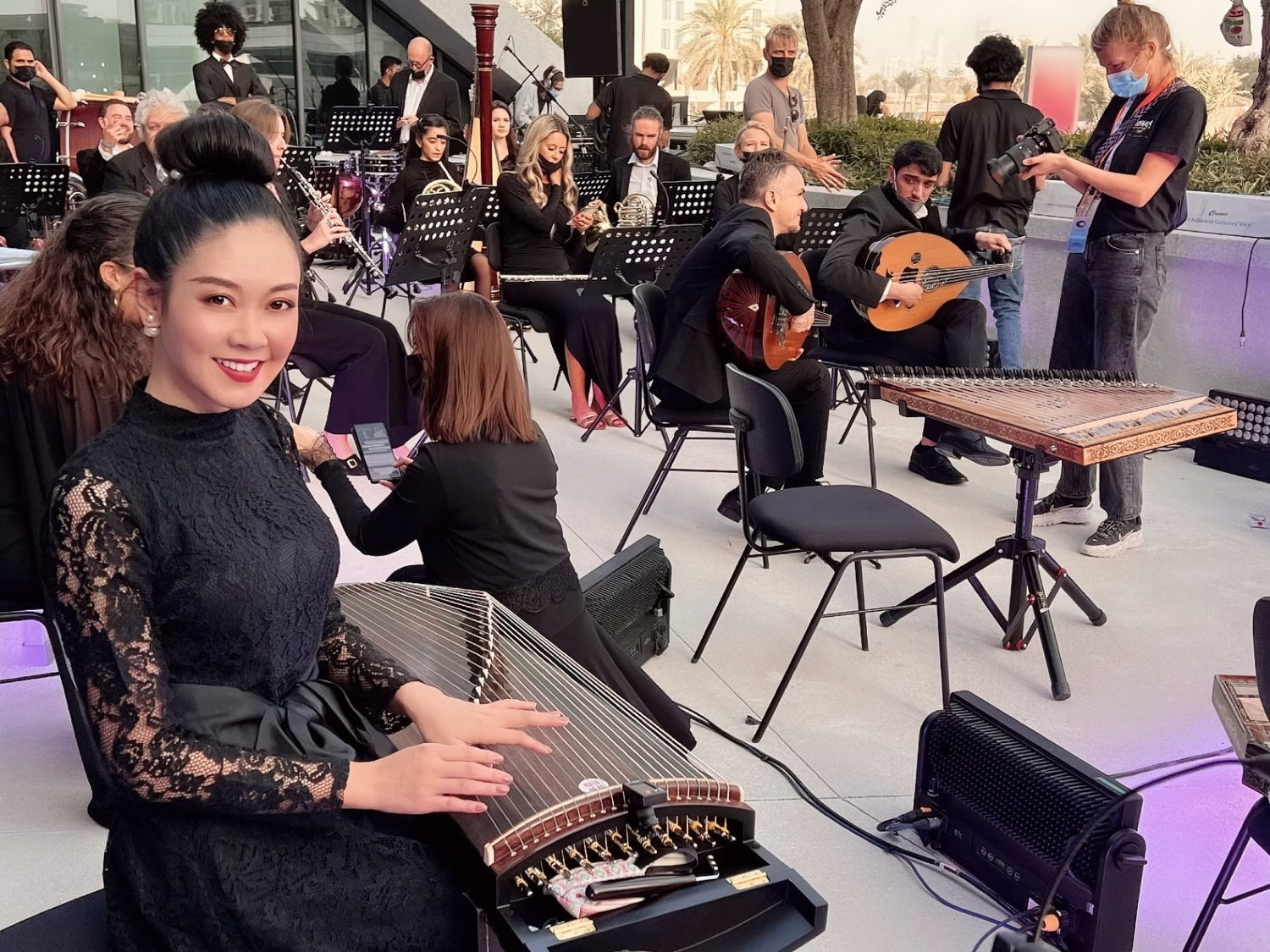 Top guzheng player Qing Du, Guzheng performer in London, Guzheng Soloist, London Guzheng concert, Chinese New Year, 英国民乐演奏, 英国古筝艺术家, 伦敦古筝演出, 海外春节古筝表演