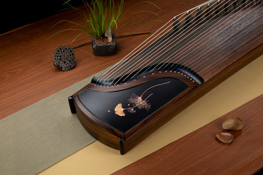 Lankao first-class paulownia soundboard, Indian rosewood frame, elegant Chinese wood decor, timeless elegance, premium guzheng craftsmanship, buy guzheng online 兰考泡桐面板, 印度酸枝木, 阔叶黄檀古筝