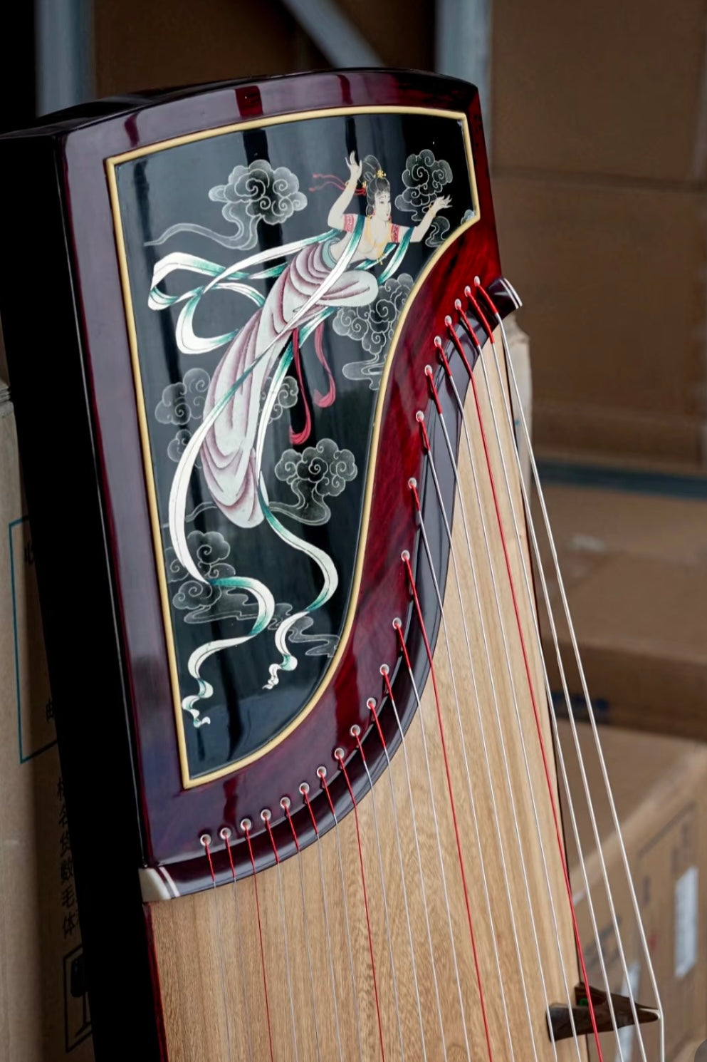 Zhuque Guzheng, Scarlet Bird, buy guzheng,163cm guzheng, full-size guzheng, quality guzheng, premium guzheng, 朱雀古筝“佳人琴思”,9系列,朱雀海外代理,标准古筝,买古筝,海外买古筝,高性价比古筝| Guzheng World 古筝世界