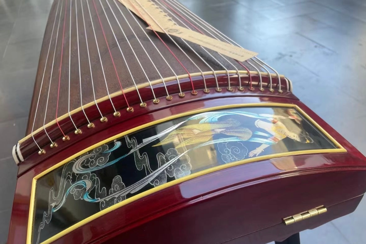 Zhuque Guzheng, Scarlet Bird, buy guzheng,163cm guzheng, full-size guzheng, quality guzheng, premium guzheng, 朱雀古筝“佳人琴思”,9系列,朱雀海外代理,标准古筝,买古筝,海外买古筝,高性价比古筝| Guzheng World 古筝世界