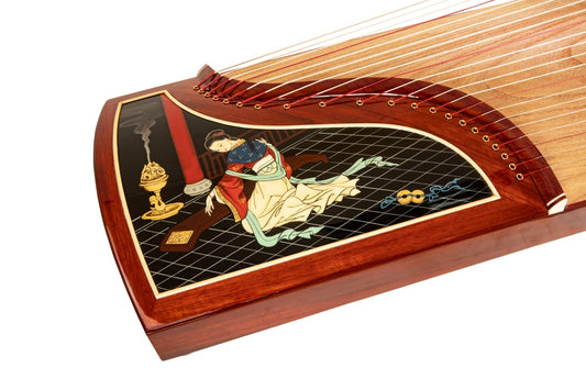 Zhuque Guzheng, Scarlet Bird, buy guzheng,163cm guzheng, full-size guzheng, quality guzheng, premium guzheng, 朱雀古筝“佳人琴思”,9系列,朱雀海外代理,标准古筝,买古筝,海外买古筝,高性价比古筝| Guzheng World 古筝世界