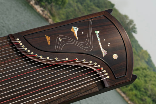 Chinese music store - travel size guzheng, high quality guzheng, mini guzheng that don't compromisx qe on sound quality, guzheng with free shipping, 高性价比古筝, 便携古筝, 小古筝, 在海外买古筝, 在海外学古筝