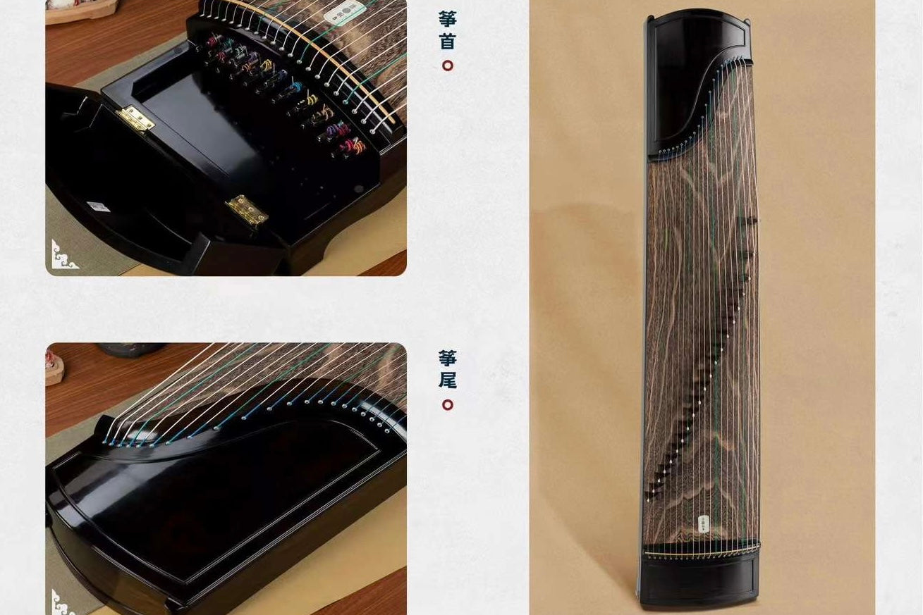 Tangxiang 63in Paulownia Carved Guzheng “Chi Bi” 唐响163cm古法老桐木挖筝”赤壁“