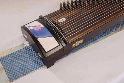 163cm guzheng, blue and lotus design, full size guzheng, premium guzheng, tangxiang guzheng, high quality guzheng, buy guzheng with Guzheng World, carefully-picked by Guzheng expert Qing Du, 163cm古筝, 唐响古筝, 高品质古筝, 高性价比古筝, 在海外买古筝