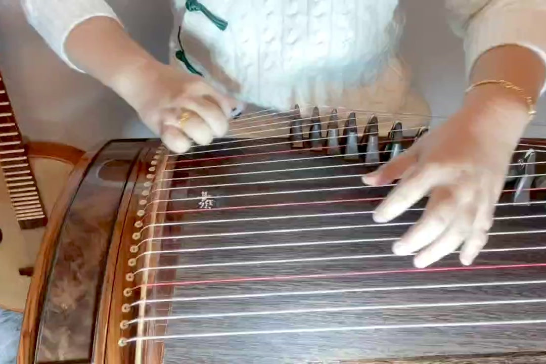 Hongyin 51in Rosewood Carved Guzheng “Shu Ying” 泓音130cm酸枝木挖