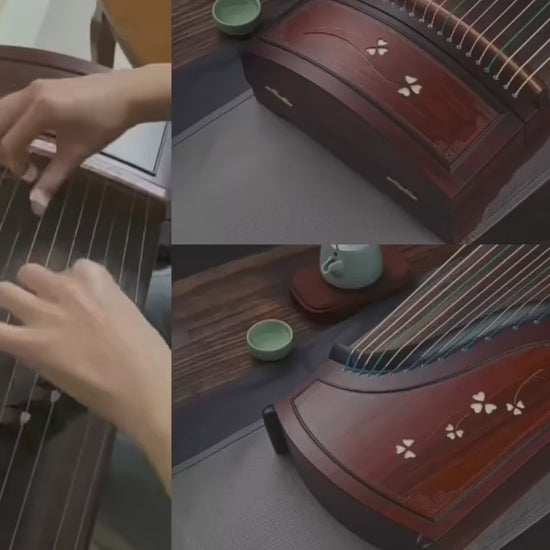 Indian rosewood guzheng tone reference, 163cm full size guzheng acoustic demo, identical sound quality preview, buy guzheng with Guzheng World expert review, 古筝音色评测, 海外买古筝音色参考