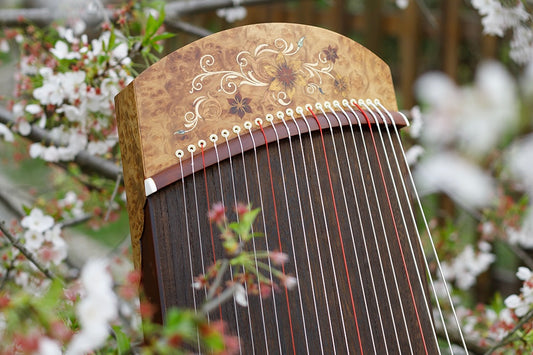 Chinese music store - premium travel-size guzheng carefully-picked by Guzheng expert Qing Du, guzheng lessons near me, 高性价比便携古筝, 小古筝, 买古筝, 学古筝, 古筝老师