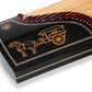 Series 8 | 850 Zhuque "Scarlet Bird" 63in African Sandalwood Carved Guzheng 朱雀163cm非洲紫檀木整挖筝850