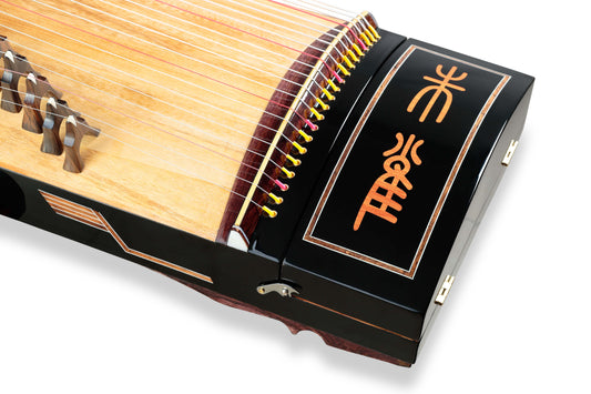 Series 8 | 850 Zhuque "Scarlet Bird" 63in African Sandalwood Guzheng (Carved) 朱雀163cm非洲紫檀古筝850(整挖)