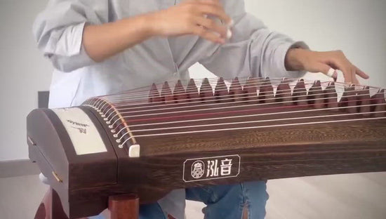 Recommended premium travel-size guzheng - Hongyin 51in Paulownia Carved Guzheng “Jin Se” 泓音130cm手工刺绣桐木挖筝“锦瑟”, 高性价比便携古筝, 小古筝, 买古筝, 学古筝, 古筝老师